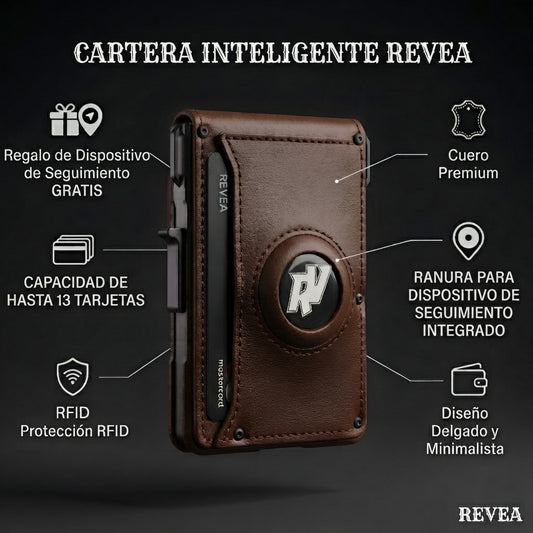 REVEA Cartera inteligente marrón