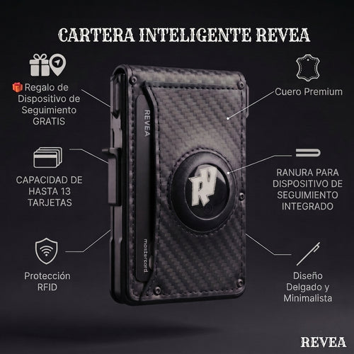 REVEA Cartera inteligente Carbon