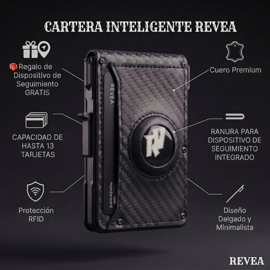 REVEA Cartera inteligente Carbon