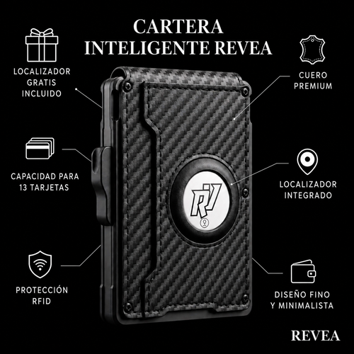 REVEA Cartera inteligente Carbon