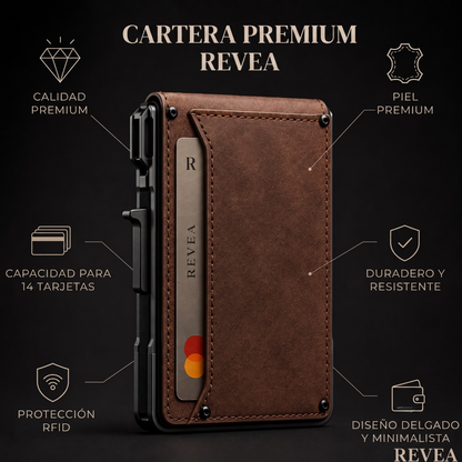 Cartera Revea Premium marrón
